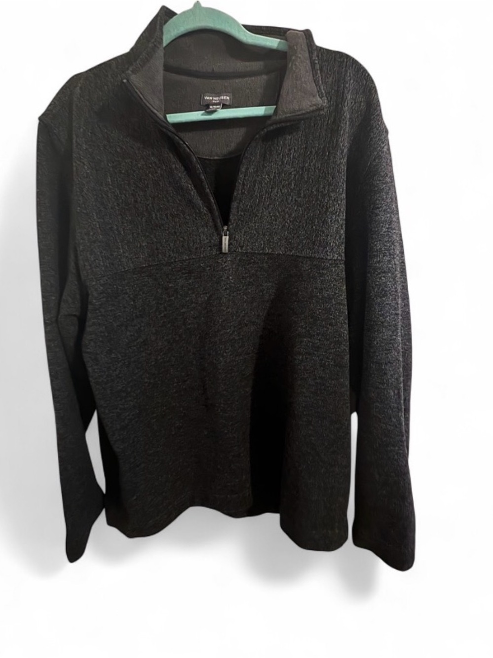 Van Heusen Men’s Black Half-Zip Pullover Sweater
